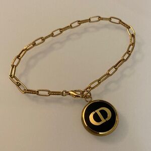Dior Button Charm Bracelet Upcycled
